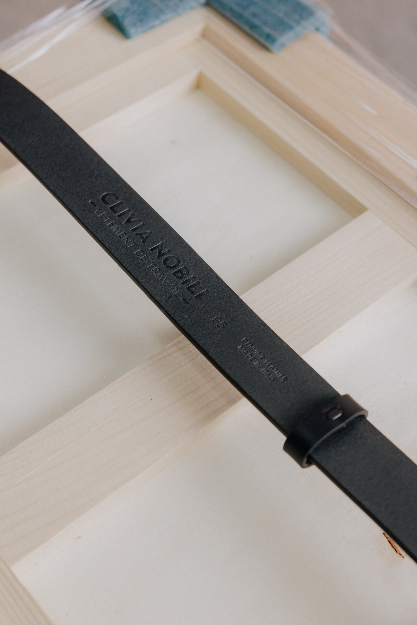Ceinture - Ceinture en cuir noir - Mixte
