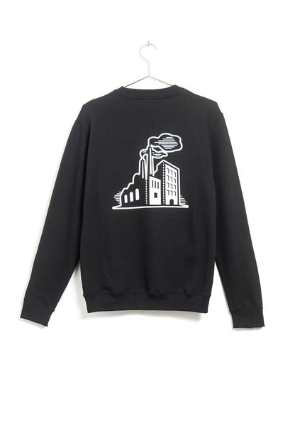 Sweat-shirt - Logo noir - Mixte